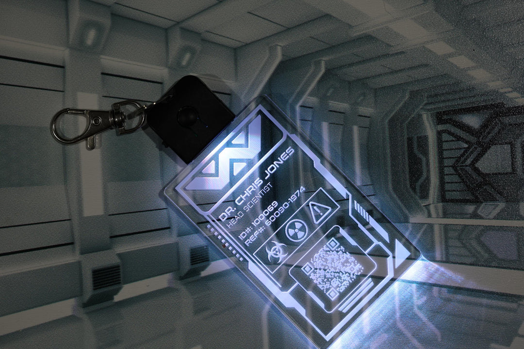 LED Illuminated Badge – Personalized Weyland Yutani Pendant with Color Changing LED Light