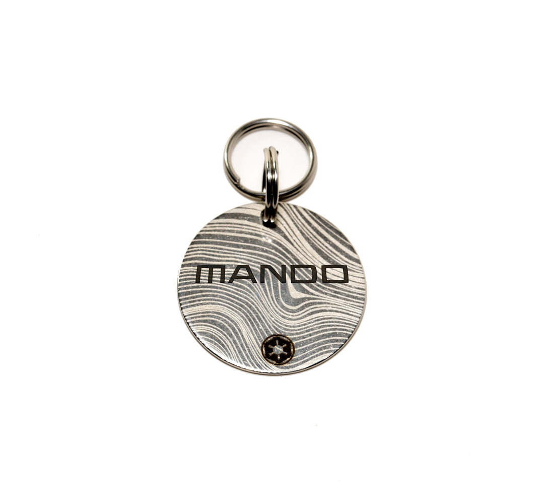 Personalized Dog Tag - Beskar Ingot Custom Pet Tag | Weatherproof Metal ID