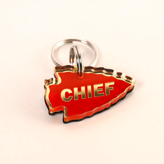 Personalized Pet Tag - Custom Arrowhead Dog Tag With Stainless Steel Ring