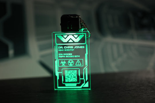LED Illuminated Badge – Personalized Weyland Yutani Pendant with Color Changing LED Light