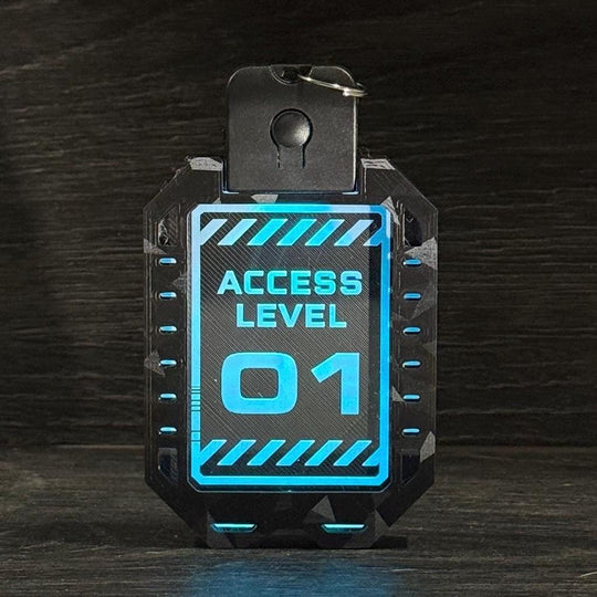 Cyberpunk LED Badges – Rechargeable Acrylic Cosplay Badge with Flash Mode
