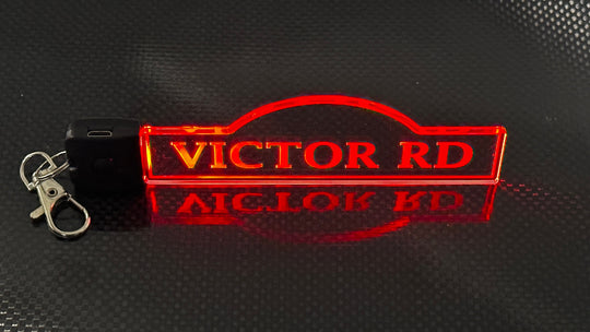 Custom LED Keychain - Rechargeable Color Changing Pendant with Personalized Image