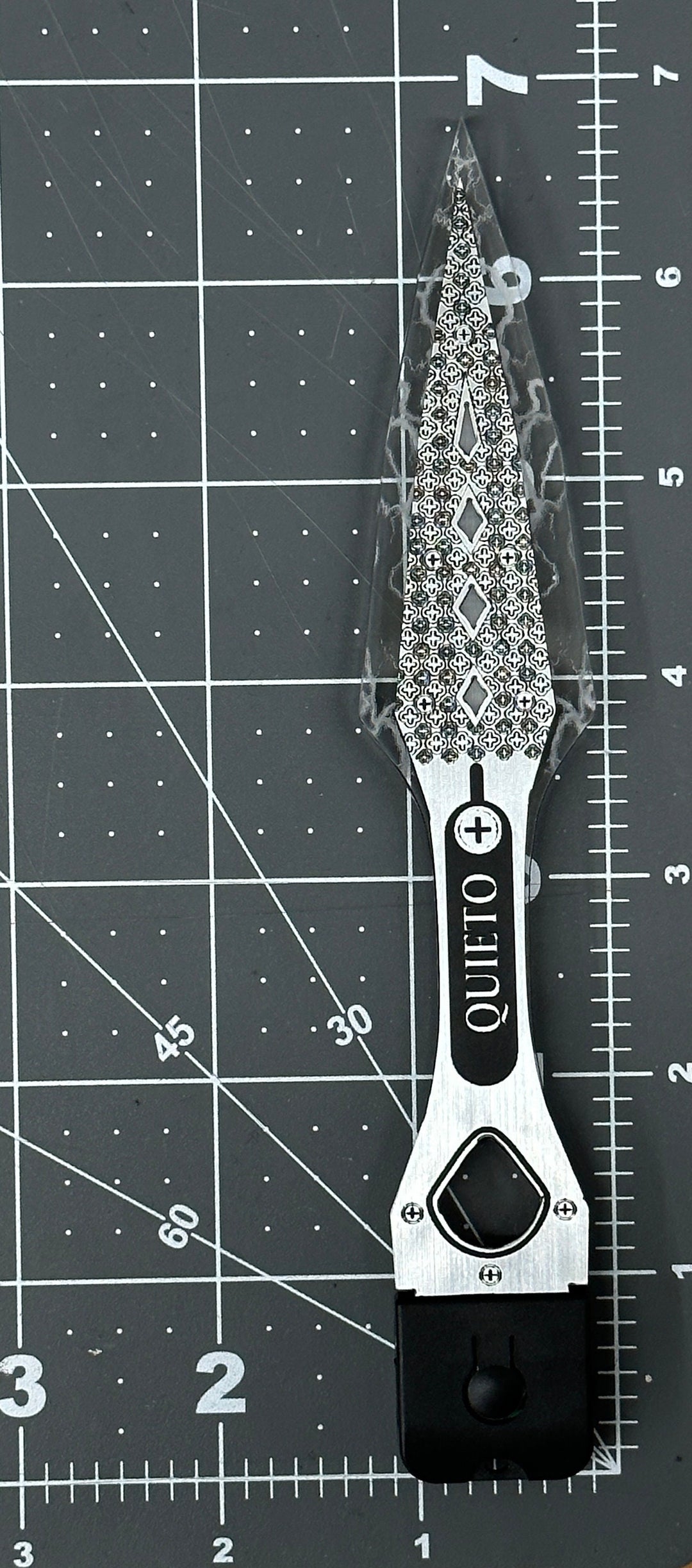 LED Wraith Kunai Dagger - Rechargeable Acrylic Cosplay Weapon with 7 Color LED Lights