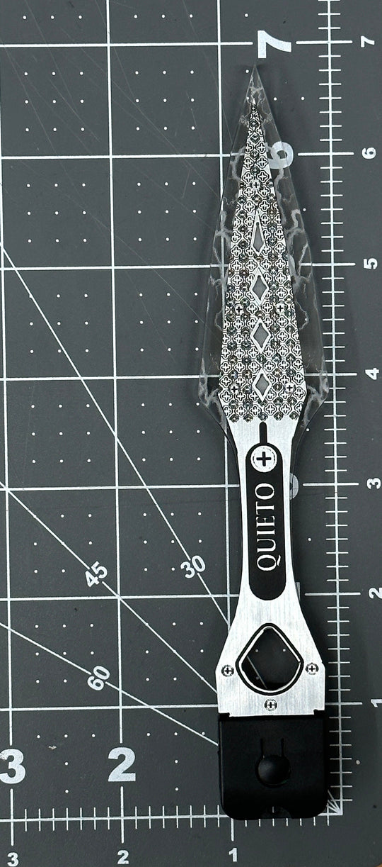 LED Wraith Kunai Dagger - Rechargeable Acrylic Cosplay Weapon with 7 Color LED Lights