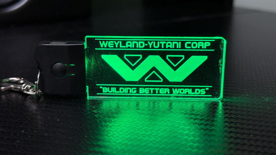 LED Illuminated Keychain – Color Changing Alien Cosplay Accessory with USB Charging