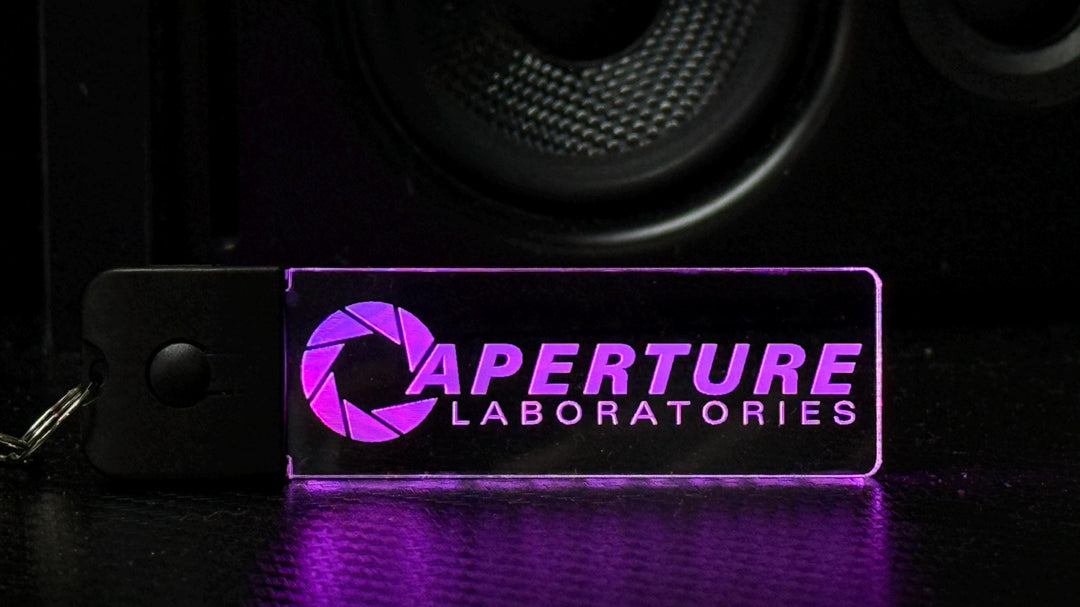 LED Keychain - Color Changing Acrylic Pendant with Dynamic Lighting Modes | Portal Fan Gift