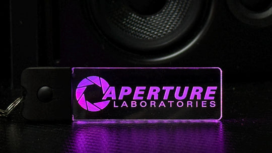 LED Keychain - Color Changing Acrylic Pendant with Dynamic Lighting Modes | Portal Fan Gift