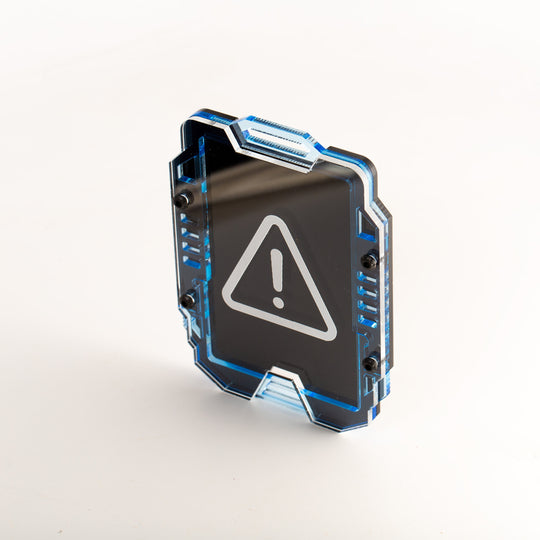 Personalized Badge Holder - Custom ID Holder With Engraved Card & Hex Screw Assembly