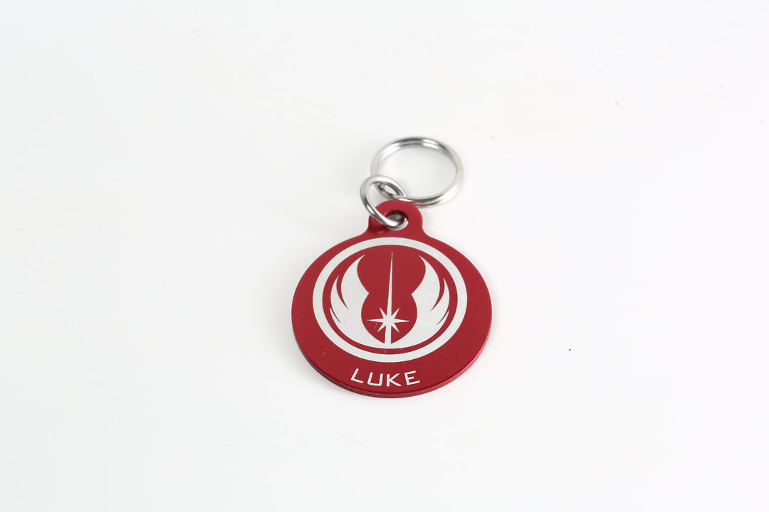 Personalized Sci-Fi Pet Tag - Custom Name Aluminum Weatherproof Pet ID Tag