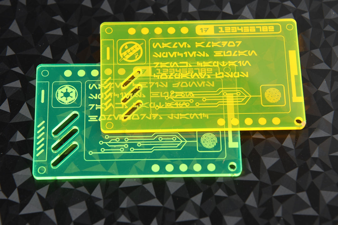 Star Wars ID Card – Custom Acrylic Badge | Personalized Sci Fi Cosplay Prop
