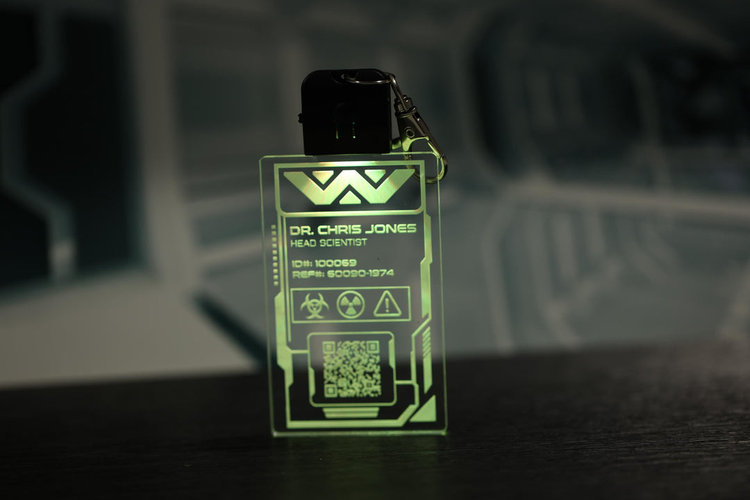 LED Illuminated Badge – Personalized Weyland Yutani Pendant with Color Changing LED Light