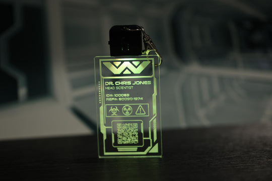 LED Illuminated Badge – Personalized Weyland Yutani Pendant with Color Changing LED Light