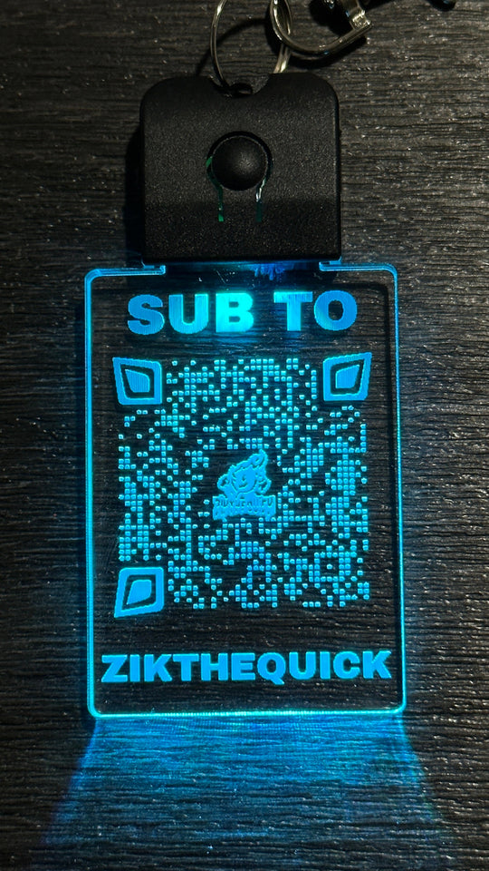 Custom LED Keychain - Rechargeable Color Changing Pendant with Personalized Image