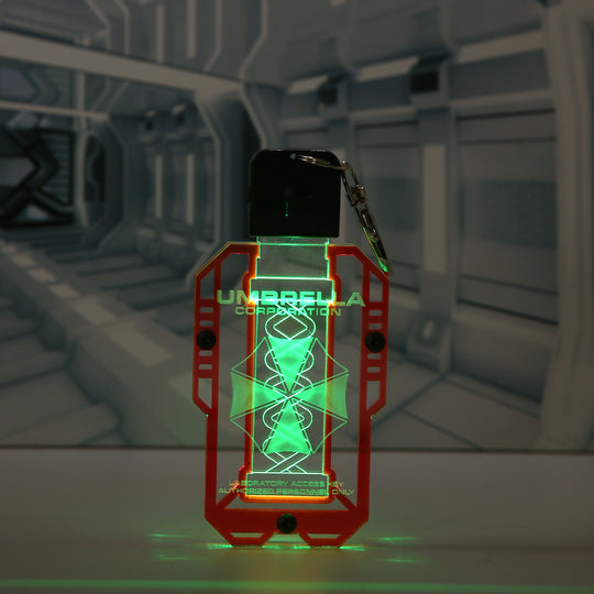 LED Biohazard Pendant - Cyberpunk Accessory With Color Changing Light-Up Necklace