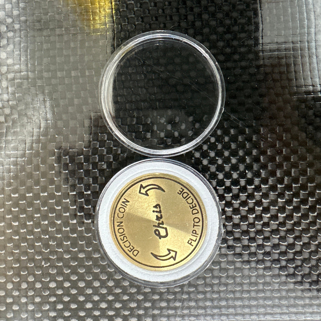 Decision Coin - Couples Flip Coin | Personalized Baby Shower Gift & Fun Keepsake