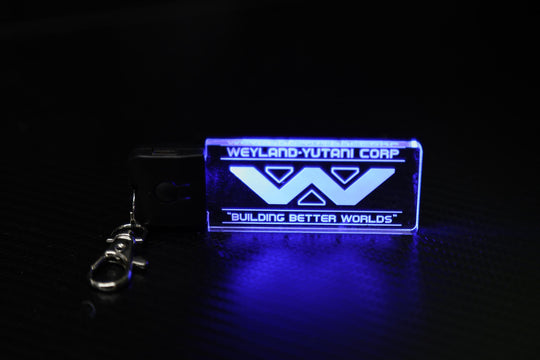 LED Illuminated Keychain – Color Changing Alien Cosplay Accessory with USB Charging