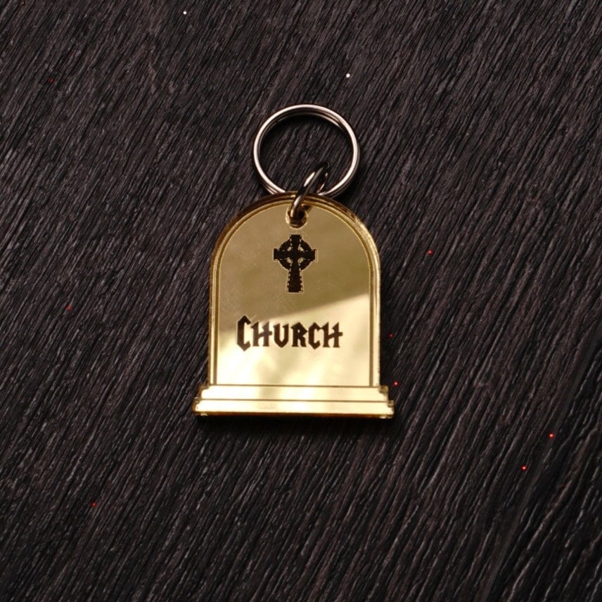 Personalized Pet Tag – Halloween Tombstone Pet Collar Name Tag – Weatherproof Acrylic