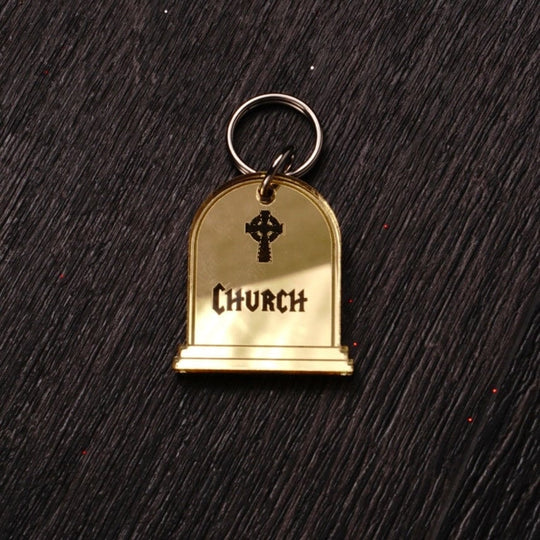 Personalized Pet Tag – Halloween Tombstone Pet Collar Name Tag – Weatherproof Acrylic