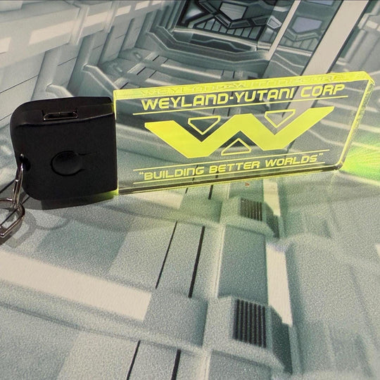 LED Illuminated Keychain – Color Changing Alien Cosplay Accessory with USB Charging
