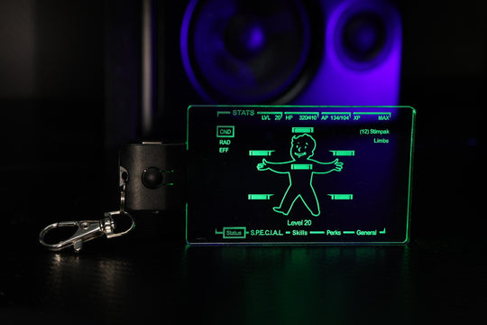 LED Illuminated Pendant - Rechargeable Color Changing Acrylic Cosplay Charm