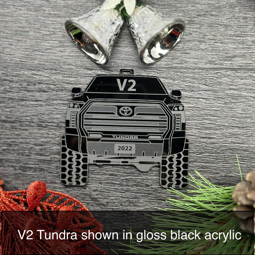 Pickup Truck Ornament - 4x4 Christmas Ornament With Laser Engraved Finish