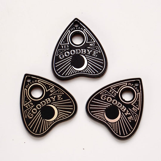 Personalized Pet Tag – Custom Ouija Planchette Tag | Weatherproof Acrylic Dog Collar Charm