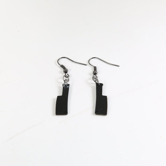 Bloody Knife Earrings - Laser Cut Horror Jewelry With Surgical Steel Hooks