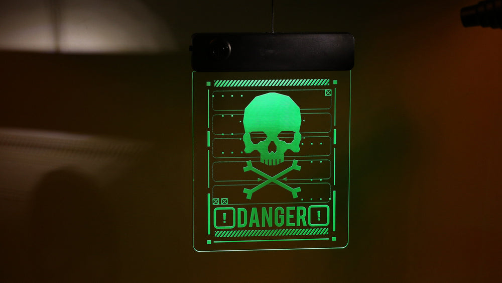 Cyberpunk Mirror Hanger - LED Door Hanger with Color Changing Light & USB Rechargeable Sign