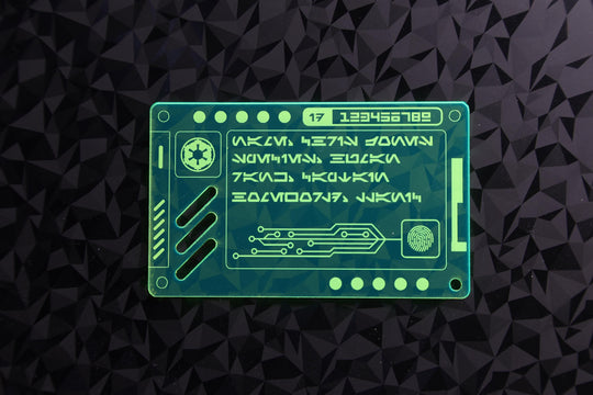Star Wars ID Card – Custom Acrylic Badge | Personalized Sci Fi Cosplay Prop