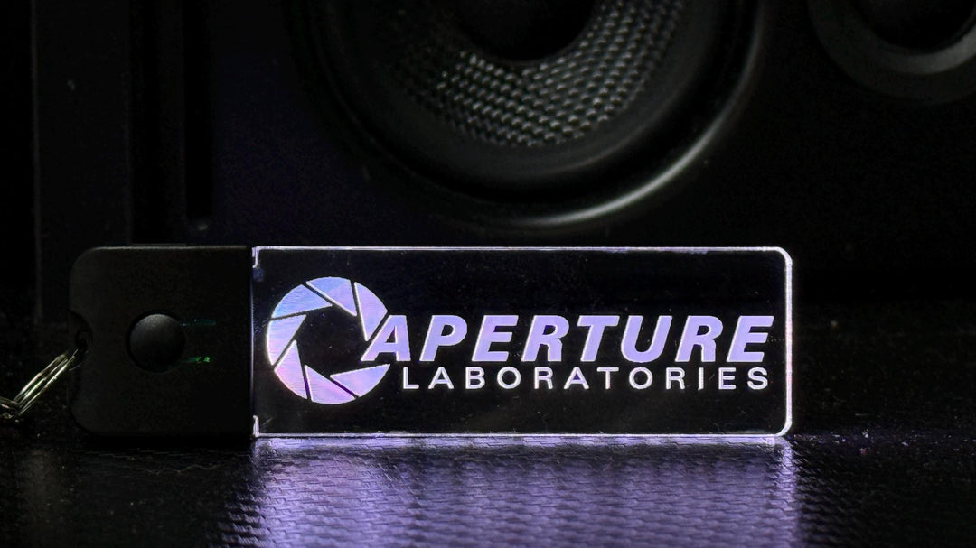 LED Keychain - Color Changing Acrylic Pendant with Dynamic Lighting Modes | Portal Fan Gift