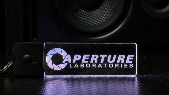 LED Keychain - Color Changing Acrylic Pendant with Dynamic Lighting Modes | Portal Fan Gift