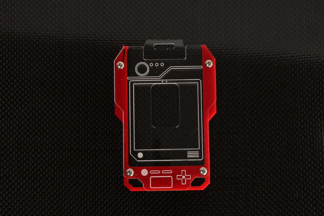 Pokedex Badge Holder - Cyberpunk Acrylic Keycard ID Case with Screws