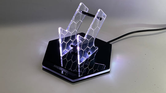 Personalized Game Controller Stand - Custom Gamer Tag Display | RGB LED Light