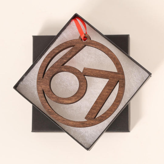 67 Meme Ornament – 2025 Word of the Year Christmas Tree Decoration Gift