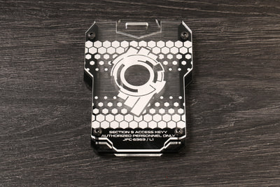 Custom Section 9 Cyberpunk keycard style card ID holder - Jones Creativity