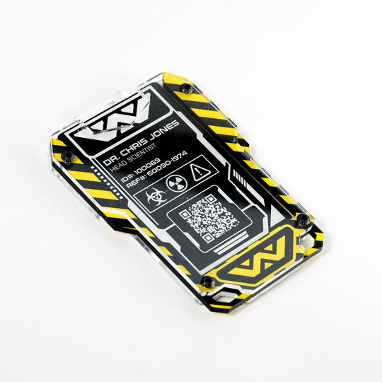 Cyberpunk Badge Holder – Weyland Yutani Acrylic Keycard ID Case for Cosplay