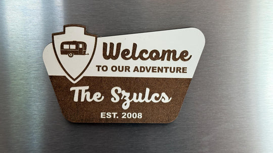 Personalized Wood Ornament - Custom Camping Gift | National Park Magnet Keepsake