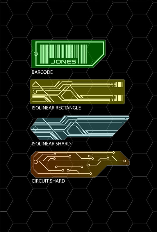 Cyberpunk Glow Pendant - UV Reactive Pendant | Black Light Keychain Accessory