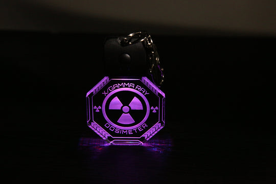 Color Changing Keychain - Cyberpunk LED Light Up Zipper Pull with USB Rechargeable Battery