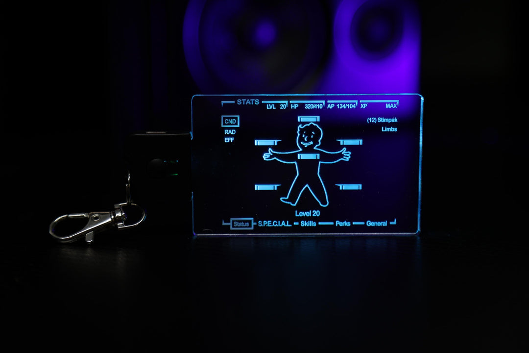 LED Illuminated Pendant - Rechargeable Color Changing Acrylic Cosplay Charm