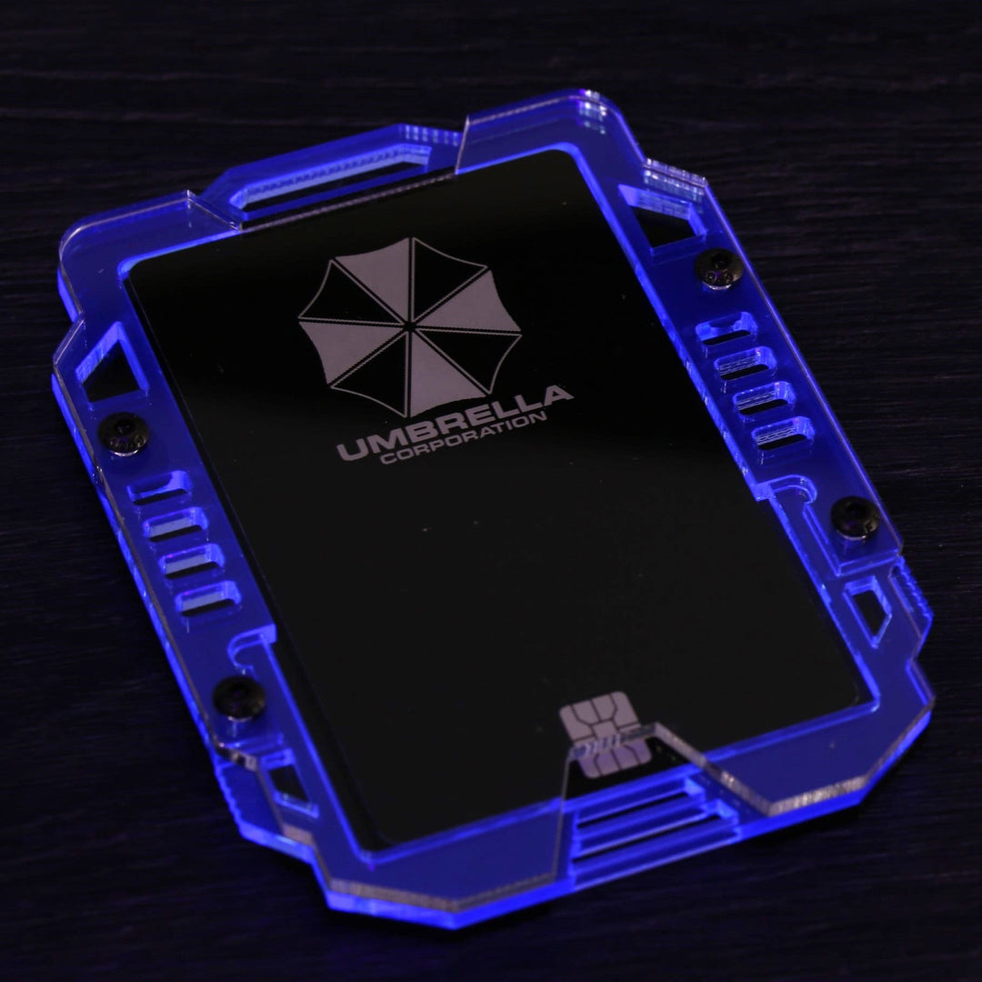 Personalized Badge Holder - Custom ID Holder With Engraved Card & Hex Screw Assembly