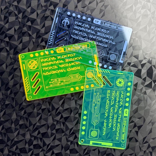 Star Wars ID Card – Custom Acrylic Badge | Personalized Sci Fi Cosplay Prop
