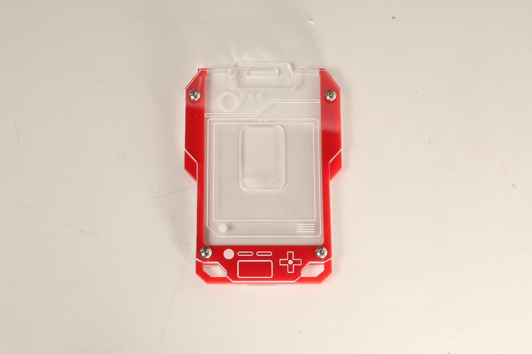 Pokedex Badge Holder - Cyberpunk Acrylic Keycard ID Case with Screws