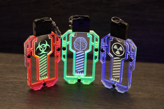 Cyberpunk Access Key - LED Rechargeable Pendant | Futuristic Cosplay Prop