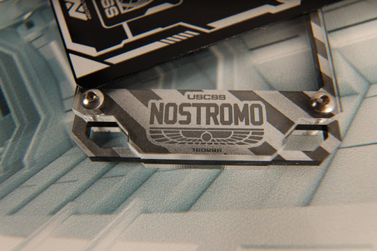 Cyberpunk Badge Holder - Transparent Acrylic Keycard ID Holder with Screws