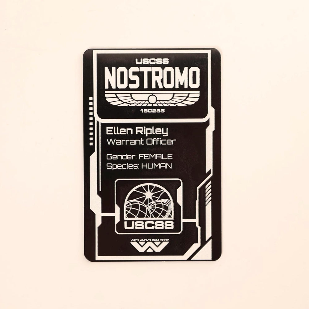 USCSS Nostromo ID Card – Personalized Laser Engraved Aluminum Access Pass