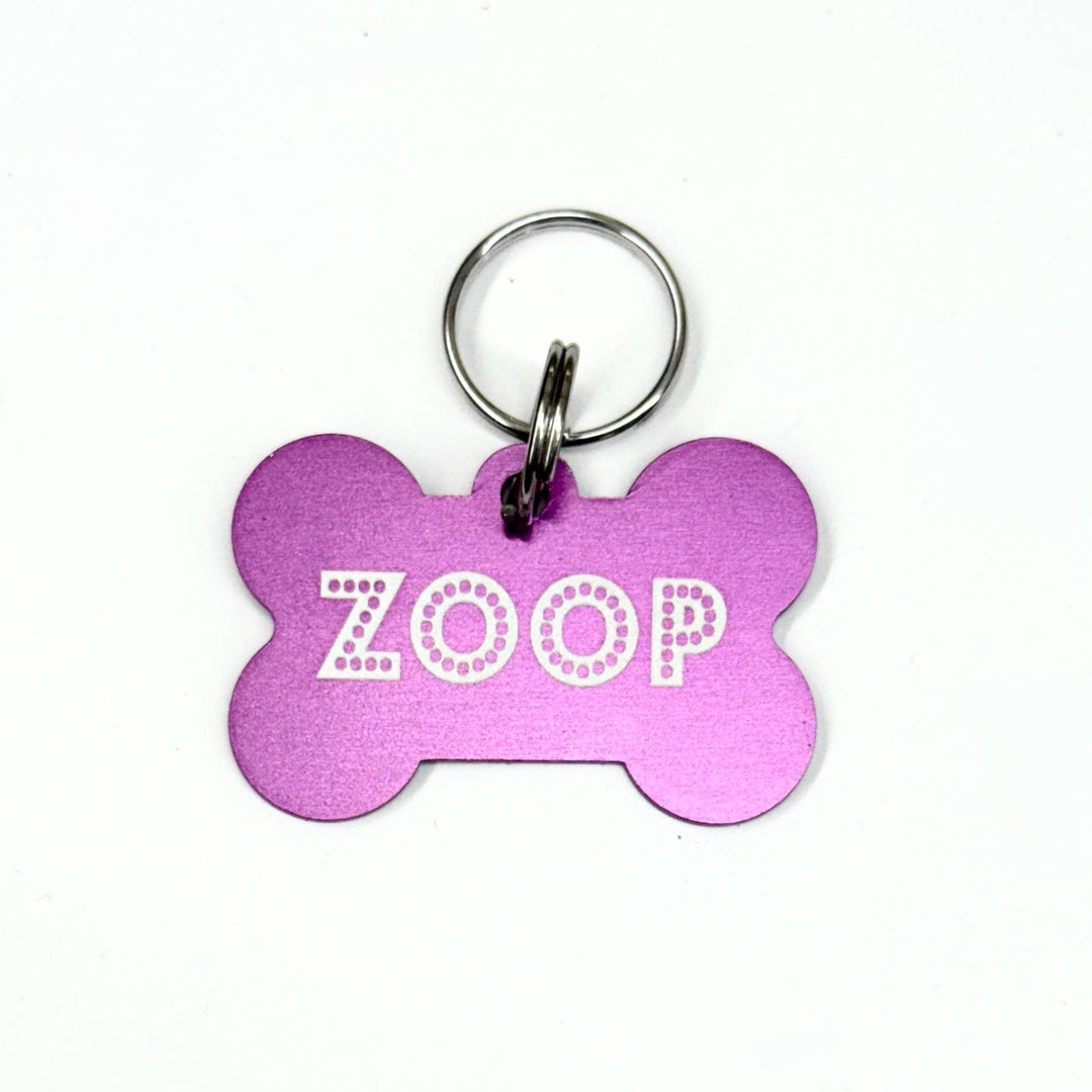 Human Pup Necklace - Personalized Bone Shaped Tag | Engraved Metal Accessory