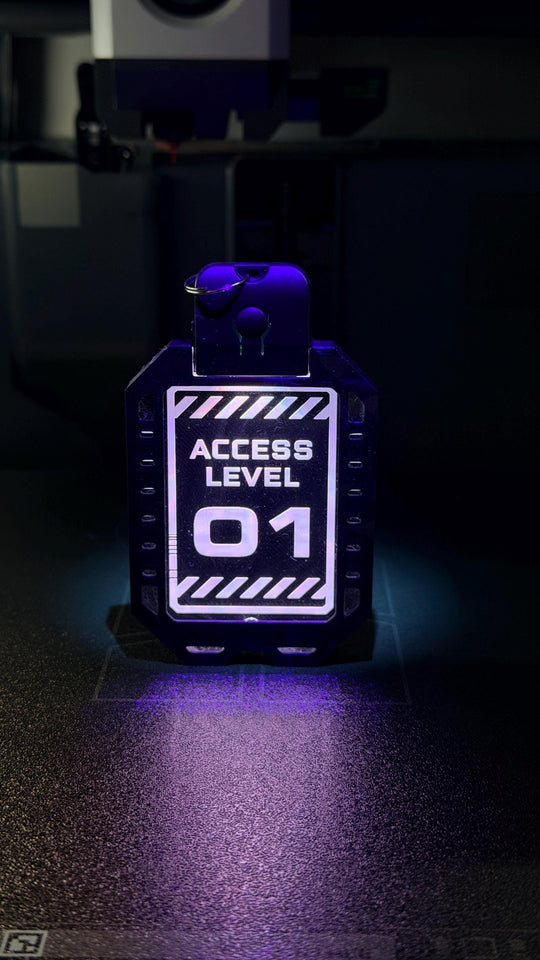 Cyberpunk LED Badges – Rechargeable Acrylic Cosplay Badge with Flash Mode