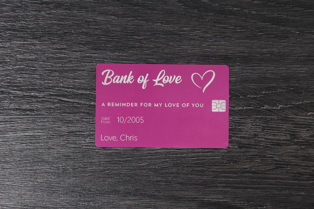 Personalized Wallet Card – Custom Engraved Love Note | Anniversary Gift For Him Or Her