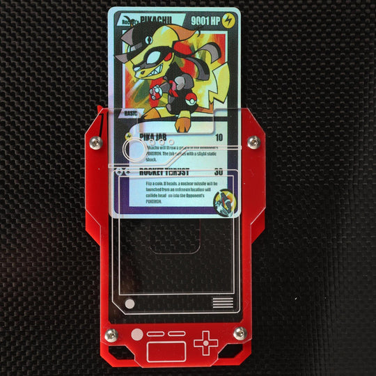 Pokedex Badge Holder - Cyberpunk Acrylic Keycard ID Case with Screws